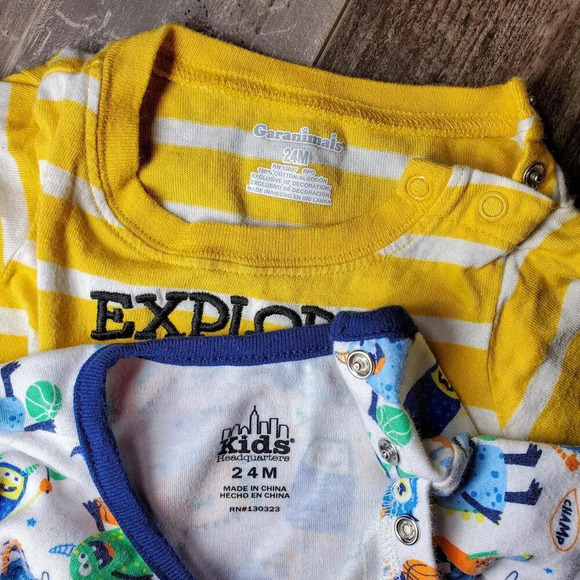 Toddler Boy Casual Bodysuit Top Bundle Size 24m NWOT - Picture 2 of 15